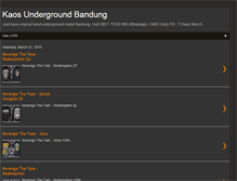 Tablet Screenshot of kaosunderground.com